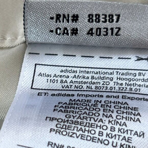 Adidas Pants Men 34x33 Beige Khaki Straight Golf Flat Front Outdoor Climalite - Picture 5 of 10